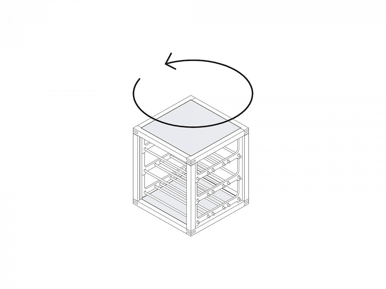 Portabottiglie 1 modulo Zia Babele - 1